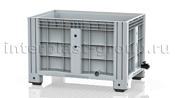 Контейнер iBox сплошной на ножках с краном серый в Невинномысске Контейнер iBox сплошной на ножках с краном серый в Невинномысске