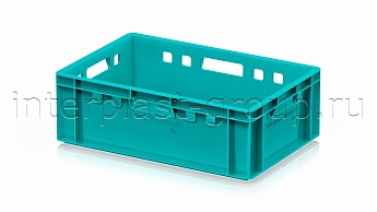Ящик для мяса и колбасных изделий Е-2 бирюзовый в Невинномысске Ящик для мяса и колбасных изделий Е-2 бирюзовый в Невинномысске
