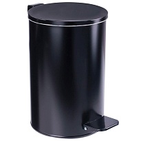 Ведро для мусора с педалью, усиленное, Титан, 10 л, черное, оцинкованная сталь в Невинномысске Ведро для мусора с педалью, усиленное, Титан, 10 л, черное, оцинкованная сталь в Невинномысске