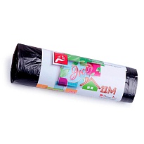 Мешки для мусора 30 л, черные, в рулоне 20 шт., ПНД, 6 мкм, 600х500 мм, Концепция Быта ЭкоДом, 601348 в Невинномысске