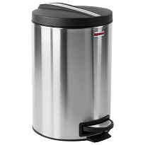 Ведро-контейнер для мусора (урна) с педалью LAIMA Modern, 12 л, матовое, нержавеющая сталь, со съемным внутренним ведром в Невинномысске