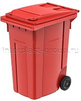 Мусорный контейнер 360 л красный 360 красный в Невинномысске