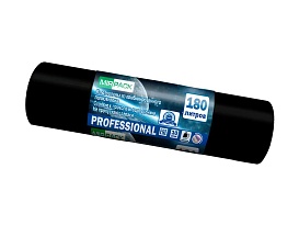 Мешки для мусора 180 л, ароматизированные, черные, в рулоне 10 шт., ПВД, 30 мкм, 1100х930 мм, PROFESSIONAL, 1801044 в Невинномысске