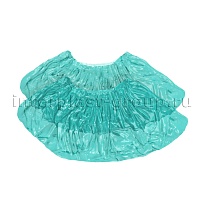 Бахилы бирюзовые 2000 шт (1000 пар), 16 мкм, однослойные, с одной резинкой, Эконом в Невинномысске