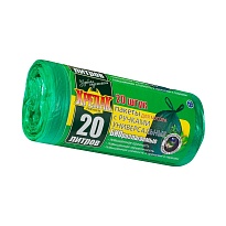 Мешки для мусора 20 л, биоразлагаемые, с ручками, черные, в рулоне 30 шт., ПНД, 10 мкм, 550х440 мм, Крепак, 4607075710047 в Невинномысске Мешки для мусора 20 л, биоразлагаемые, с ручками, черные, в рулоне 30 шт., ПНД, 10 мкм, 550х440 мм, Крепак, 4607075710047 в Невинномысске