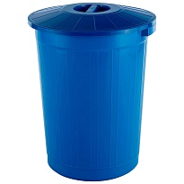 Мусорный бак с крышкой 60 л синий 60 синий в Невинномысске Мусорный бак с крышкой 60 л синий 60 синий в Невинномысске