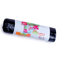 Мешки для мусора 60 л, черные, в рулоне 20 шт., ПНД, 7 мкм, 700х600 мм, Концепция Быта ЭкоДом, 601349 в Невинномысске