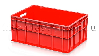 Ящик для молока, мяса, овощей и фруктов сплошной красный в Невинномысске