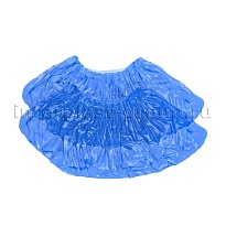 Бахилы голубые 2000 шт (1000 пар), 16 мкм, однослойные, с одной резинкой, Эконом в Невинномысске