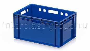 Ящик для мяса и колбасных изделий Е-3 синий в Невинномысске Ящик для мяса и колбасных изделий Е-3 синий в Невинномысске