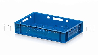 Ящик для мяса и колбасных изделий Е-1 голубой в Невинномысске Ящик для мяса и колбасных изделий Е-1 голубой в Невинномысске