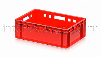 Ящик для мяса и колбасных изделий Е-2 красный в Невинномысске Ящик для мяса и колбасных изделий Е-2 красный в Невинномысске