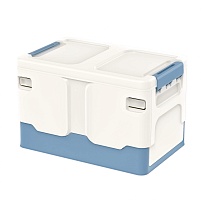 Ящик пластиковый складной белый, дно синее, 370х240х240 мм в Невинномысске Ящик пластиковый складной белый, дно синее, 370х240х240 мм в Невинномысске