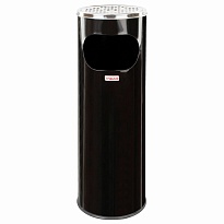 Урна с пепельницей 18 литров, нержавеющая сталь, черная, LAIMA PROFESSIONAL в Невинномысске Урна с пепельницей 18 литров, нержавеющая сталь, черная, LAIMA PROFESSIONAL в Невинномысске