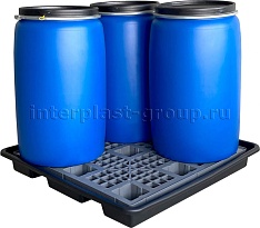 Поддон пластиковый для четырех бочек в Невинномысске Поддон пластиковый для четырех бочек в Невинномысске
