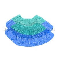 Бахилы бирюзово-синие 1000 шт (500 пар), 64 мкм, двойная подошва, двойная резинка, Особопрочные+ в Невинномысске