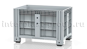 Контейнер iBox сплошной на ножках серый в Невинномысске